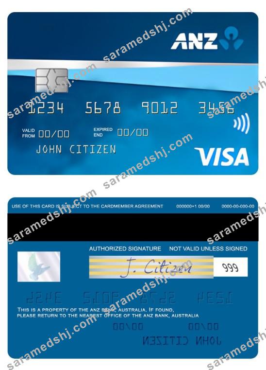 Australia ANZ Bank First credit visa card